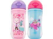 Dr. Brown s 10 oz Insulated Straw Sport Cup Girl 2 Pack