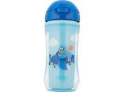 Dr. Brown s 10 oz Insulated Straw Sport Cup Squirrel Pilot Blue