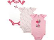Hudson Baby Newborn Baby Girls Bodysuit 3 Pack Kitty 3 6 Months