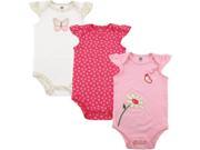 Hudson Baby Newborn Baby Girls Bodysuit 3 Pack Butterfly 3 6 Months