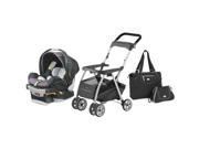 Chicco Caddy Frame With KeyFit 30 Car Seat Layla Tote Bag Lyra