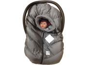 7 A.M. Enfant Cocoon Infant Car Seat Cover Micro Fleece Lined Metallic Gray