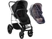 phil teds Smart Lux Stroller With Storm Cover Black