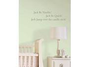 Jack Be Nimble Wall Quote