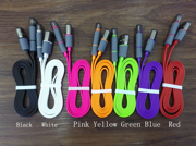 1 meter 2 in 1 USB Data Charger Colorful Cable For iPhone 5 5S 5C 6 and Sumsung LG android phone