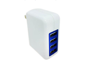 Professional Cable WALL USB 4 White 4 Port USB Wall Charger 3.1A