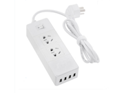 Unique fashion intelligent multifunctional USB 4 hole socket design portable USB charger discharge fee and mobile products