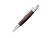 Faber Castell Emotion Wood and Polished Chrome Dark Brown Ballpoint Pen
