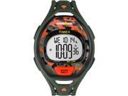 Timex Ironman Sleek 50 Full Size Green orange Camo Watch