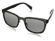 Marc by Marc Jacobs MMJ436S 0KUC Wayfarer Sunglasses Ruthenium Gray Frame Black Mirror 54 mm Lenses