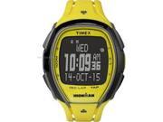 Timex TW5M00500 Ironman Sleek 150 Men s Digital Display Quartz Watch Yellow Resin Band Oval 46mm Case
