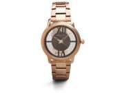 Kenneth Cole 10024376 Women s Transparent Analog Display Quartz Watch Rose Gold Stainless Steel Band Round 40mm Case