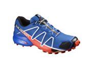 Salomon L38313200 085 Men s Speedcross 4 Trail Running Shoes Blue Yonder black lava Orange 8.5 US