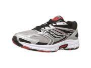 Saucony S25262 1 085 Men s Cohesion 9 Running Shoes. Silver Black Red 8.5 D US