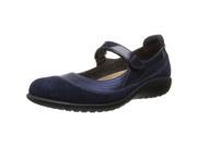 Naot 11042 Women s Kirei Mary Jane Shoes Polar Sea Leather Blue Velvet Suede Navy Patent 5 M US