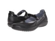 Naot 11042 Kirei Women s Maryjane Shoes Black Madras Leather 8 M US 39 M EU