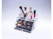 Clear Tabletop Cosmetics Organizer 3 DRAWERS