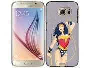 Coveroo Samsung Galaxy S6 Black Thinshield Case with Wonder Woman Print Design