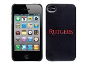 Coveroo Apple iPhone 4 4S Black Thinshield Case with Rutgers Color Design