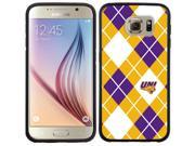 Coveroo Samsung Galaxy S6 Black Guardian Case with Northern Iowa Argyle Full Color Design