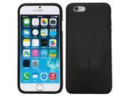 Coveroo Apple iPhone 6 6s Black Guardian Case with Classy W Laser Engraved Design