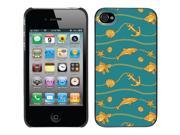 Coveroo Apple iPhone 4 4S Black Thinshield Case with Nautical Gold Chain Full Color Design