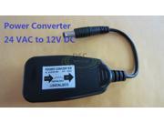 24 VAC to 12 VDC 1.5 Amp Supply Current Power Adapter for Indoor Outdoor CCTV