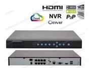 DSC NVR202 8CH Channel NVR with Built in 8 PoE Port For IP cameras Support Mobile View P2P Onvif