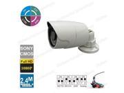 2.8mm Wide angle Lens All in One Solution AHD CVI TVI Analog HD 1080P 18PCS IR LED Indoor Outdoor Security Bullet Camera