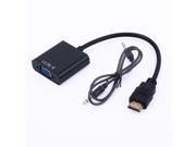 Olen HDV102 HDMI To VGA Adapter with Audio Support Black