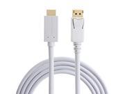 DP to HDMI Olen Displayport to HDMI Cable 6 Feet White