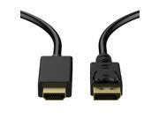 DP to HDMI Olen Displayport to HDMI Cable 6 Feet Black