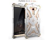 Olen Thor Series Case Aviation Aluminum Anti scratch Strong Protection Metal Case for ZTE Nubia Z11 Max Silver