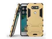 Olen Armor Series LG V20 Case TPU and PC 2 in 1 Kickstand Protective Cover Finish Case for LG V20 Gold