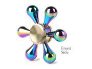 Olen Rainbow 6 Sided Fidget Spinner Toys with Premium Stainless Steel Bearing for Releasing Stress Anxiety
