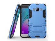 Olen Samsung Galaxy J3 Case TPU and PC 2 in 1 Kickstand Protective Cover Finish Case for Samsung Galaxy J3 case Blue