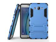 Olen Samsung Galaxy 0n7 Case TPU and PC 2 in 1 Kickstand Protective Cover Finish Case for Samsung Galaxy 0n7 case Blue