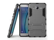 Olen Samsung Galaxy 0n7 Case TPU and PC 2 in 1 Kickstand Protective Cover Finish Case for Samsung Galaxy 0n7 case Gray