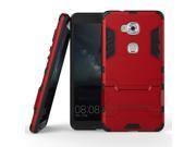Olen Huawei Honor 5X Case TPU and PC 2 in 1 Kickstand Protective Cover Finish Case for Huawei Honor 5X case Red