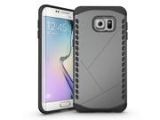 Olen Samsung Galaxy S6 Edge Case Armor Series for Galaxy S6 Edge Gray