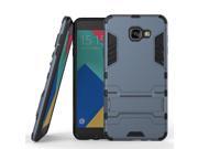 Olen Armor Series Samsung Galaxy A710 Case TPU and PC 2 in 1 Kickstand Protective Cover Finish Case for Samsung Galaxy A710 Blue Black