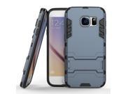 Olen Armor Series Samsung Galaxy S7 Case TPU and PC 2 in 1 Kickstand Protective Cover Finish Case for Samsung Galaxy S7 Blue Black