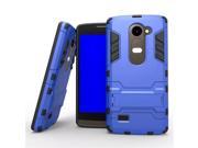 Olen Armor Series LG C40 Case TPU and PC 2 in 1 Kickstand Protective Cover Finish Case for LG C40 Blue