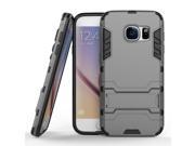 Olen Armor Series Samsung Galaxy S7 Case TPU and PC 2 in 1 Kickstand Protective Cover Finish Case for Samsung Galaxy S7 Gray