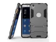 Olen Armor Series One Plus X Case TPU and PC 2 in 1 Kickstand Protective Cover Finish Case for One Plus X Gray