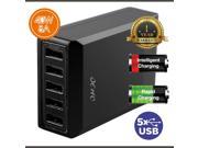 OCHO 40W 8A 5 Port USB Smart Fast Wall Charger Charging Station for iPhone 6s 6 6 Plus iPad mini 4 3 Galaxy S6 Edge Plus Nexus 5X 6P and More