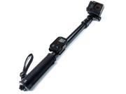 SANDMARC® Pole Black Edition 17 40 Waterproof Telescoping Extension Pole Selfie Stick with Remote Clip Mount for GoPro Hero Session 4 3 3 2 and HD