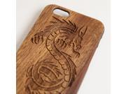 iPhone 6 engraved walnut wood wooden case dragon