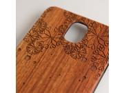 Samsung Galaxy Note 3 engraved rosewood wood wooden case in floral heart pattern