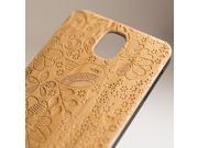 Samsung Galaxy Note 3 engraved bamboo case in birds pattern
